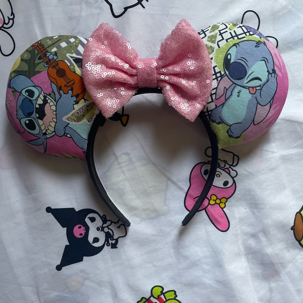 Custom Stitch Themed Mouse Ears Headband
